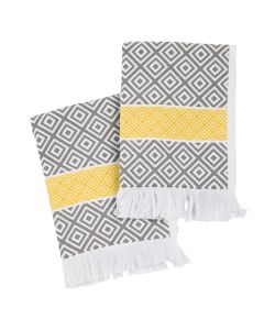 DAS HOME ΣΕΤ ΠΟΤΗΡΟΠΑΝΑ 2ΤΜΧ 30Χ50 0895 GREY, YELLOW