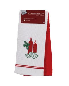 DAS HOME CHRISTMAS ΠΟΤΗΡΟΠΑΝΑ ΣΕΤ 2ΤΜΧ 40X60 0629 ΚΟΚΚΙΝΟ, ΛΕΥΚΟ