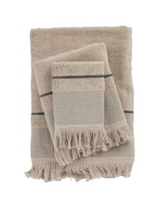 DAS HOME ΣΕΤ ΠΕΤΣΕΤΕΣ 3ΤΕΜΑΧΙΩΝ BEST 0842 TAUPE