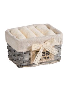 DAS HOME ΣΕΤ ΠΕΤΣΕΤΕΣ 4ΤΕΜΑΧΙΩΝ SOFT 4000 ECRU