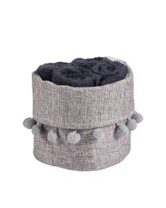 DAS HOME ΣΕΤ ΠΕΤΣΕΤΕΣ 4ΤΕΜΑΧΙΩΝ SOFT 4011 BLACK