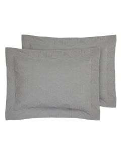 DAS HOME ΖΕΥΓΟΣ ΜΑΞΙΛΑΡΟΘΗΚΕΣ HAPPY 0287 GREY