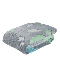 DAS BABY ΚΟΥΒΕΡΤΑ FLEECE 80X110 RELAX 4865 ΓΚΡΙ, ΜΠΛΕ, ΠΡΑΣΙΝΟ
