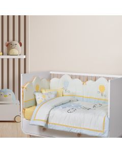 DAS BABY ΚΟΥΒΕΡΛΙ FUN 4880 ΓΑΛΑΖΙΟ, ΚΙΤΡΙΝΟ, ΜΕΝΤΑ