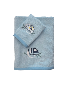 DAS BABY ΣΕΤ ΠΕΤΣΕΤΕΣ 2 ΤΕΜΑΧΙΩΝ ΚΕΝΤΗΤΕΣ FUN 4935 BLUE