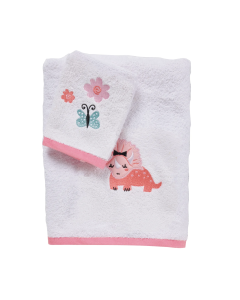 DAS BABY ΣΕΤ ΠΕΤΣΕΤΕΣ 2 ΤΕΜΑΧΙΩΝ ΚΕΝΤΗΤΕΣ FUN 4936 PINK, WHITE