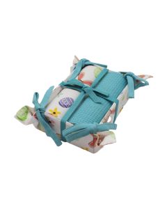 Πασχαλινό Σετ 3 Τεμαχίων με Ψωμιέρα και 2 Βαμβακερά Ποτηρόπανα 78905 Ilis Home