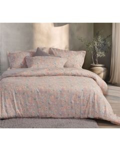 Σετ Σεντόνια Βαμβακοσατέν Υπέρδιπλα Premium Alystran Grey 240x270 TC 210 Nef-Nef