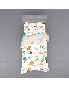 Σετ Σεντόνια Παιδικά Μονά (170x260) Animals Άστρον