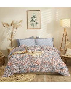 Σετ Σεντόνια Διπλά (205x260) Marta Blot Apricot Cokitex