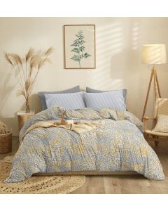 Σετ Σεντόνια Διπλά (205x260) Marta Blot Gold Cokitex