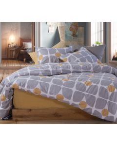 Σετ Σεντόνια Υπέρδιπλα (240x270) Coreo Yellow Nef-Nef