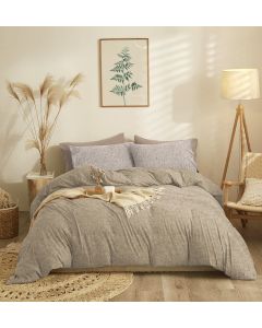 Σετ Σεντόνια Μονά (165x260) Marta Eden Mocha Cokitex