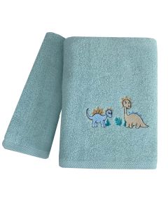 Παιδικές Πετσέτες Με Κέντημα Σετ 2 Τεμαχίων (40×60, 70×130) Jurassic Άστρον