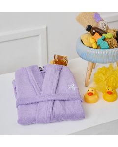 Μπουρνούζι Παιδικό Beauty Line Με Κουκούλα Levander Cokitex