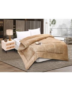 Κουβερτοπάπλωμα Solid King Size 240x260 Light Brown
