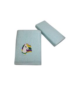 Παιδικές Πετσέτες Σετ 2 Τεμαχίων (40×60, 65×135) Magic Unicorn Άστρον