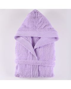 Μπουρνούζι AMADEUS ΡΥΘΜΟΣ με κουκούλα Λιλά
