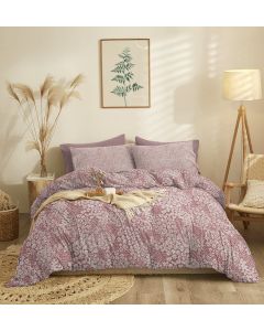 Σετ Σεντόνια Διπλά Με Λάστιχο (205X260+150X200+30) Marta Pansy Apple Cokitex