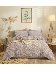 Σετ Σεντόνια Μονά Με Λάστιχο (165X260+105X200+30) Marta Pansy Mocha Cokitex