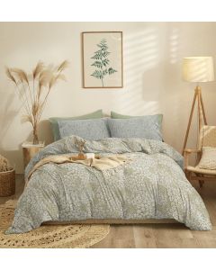 Σετ Σεντόνια Μονά Με Λάστιχο (165X260+105X200+30) Marta Pansy Olive Cokitex