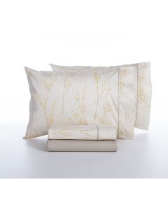 Σετ Σεντόνια Βαμβακοσατέν Υπέρδιπλα Elements Sailen Beige 240x270 Nef-Nef