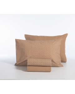 Σετ Σεντόνια Υπέρδιπλα (240x270) Suspen Caramel Nef-Nef