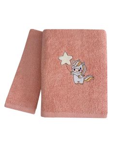 Παιδικές Πετσέτες Με Κέντημα Σετ 2 Τεμαχίων (40×60, 70×130) Unicorn Balloon Άστρον